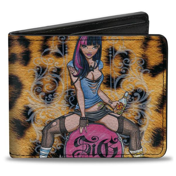 Buckle-Down Bi-Fold Wallet - Allyson