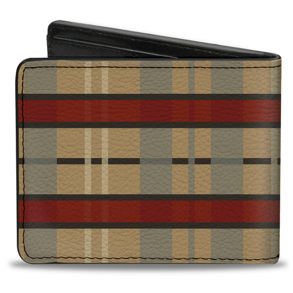 Buckle-Down Bi-Fold Wallet - Americana Plaid