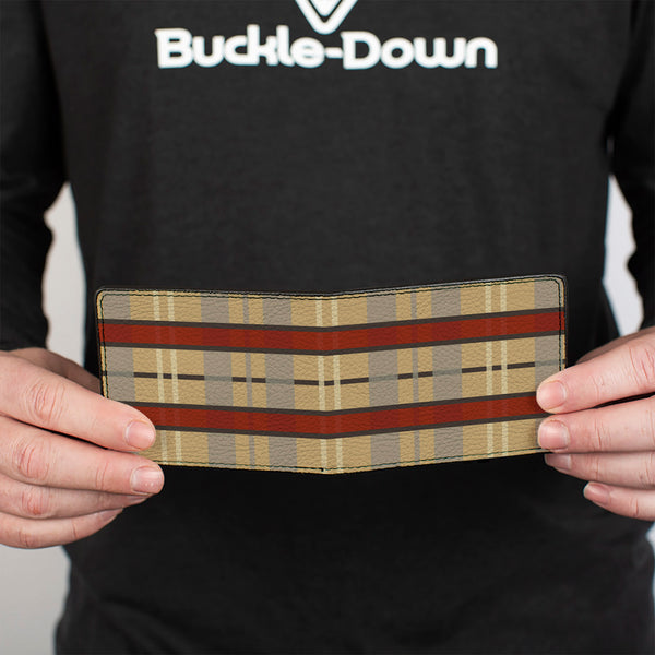Buckle-Down Bi-Fold Wallet - Americana Plaid