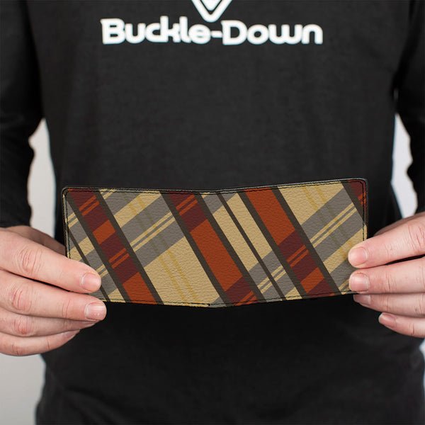 Buckle-Down Bi-Fold Wallet - Americana Plaid X