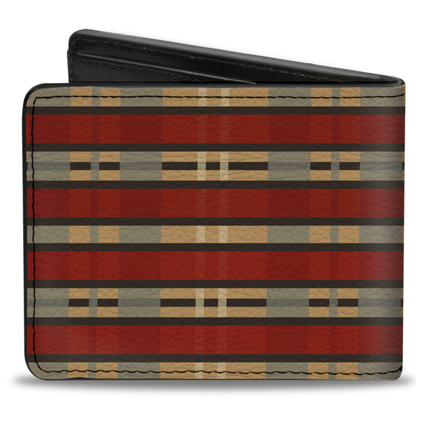 Buckle-Down Bi-Fold Wallet - Americana Plaid2