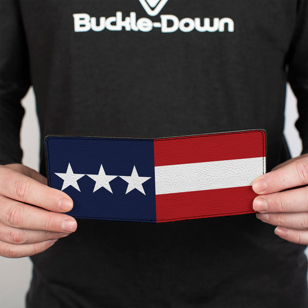 Buckle-Down Bi-Fold Wallet - Americana Stars & Stripes