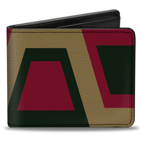 Buckle-Down Bi-Fold Wallet - Aztec17 Tan Red Black