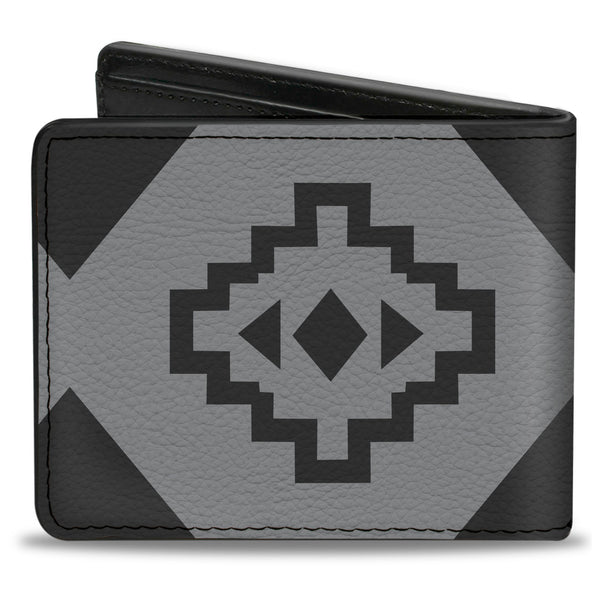 Buckle-Down Bi-Fold Wallet - Aztec21 Tonal Grays