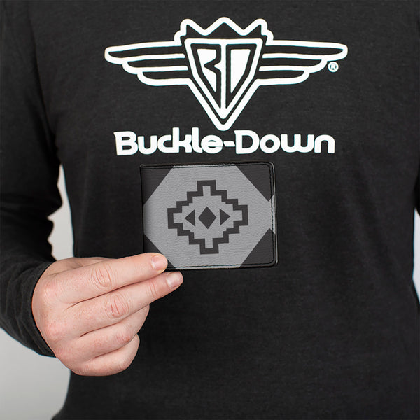 Buckle-Down Bi-Fold Wallet - Aztec21 Tonal Grays