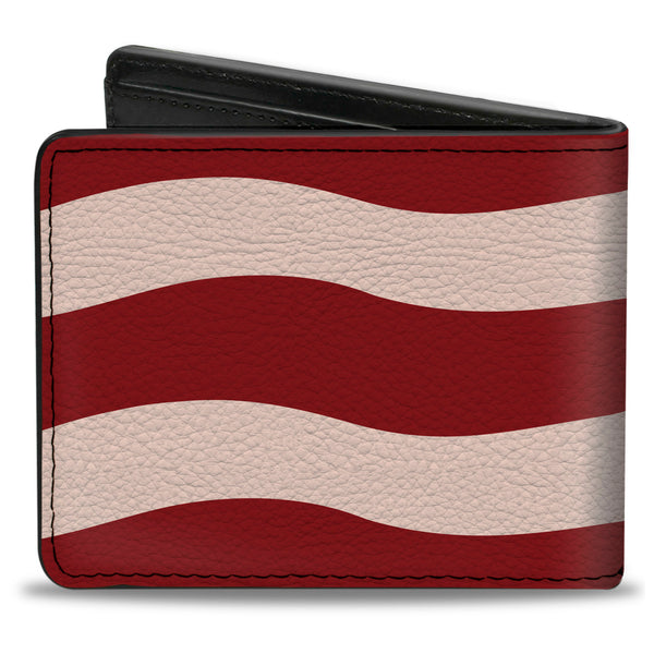 Buckle-Down Bi-Fold Wallet - Bacon Stripe