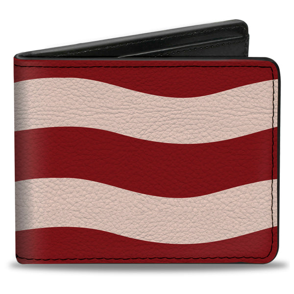 Buckle-Down Bi-Fold Wallet - Bacon Stripe