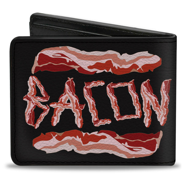 Buckle-Down Bi-Fold Wallet - Bacon W Text2