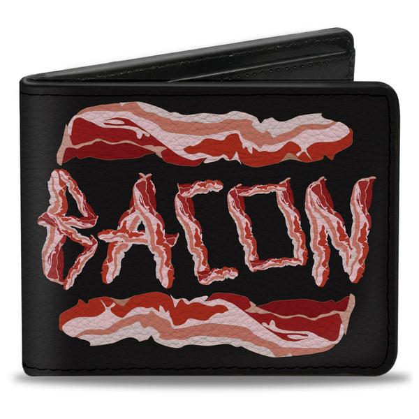 Buckle-Down Bi-Fold Wallet - Bacon w Text2