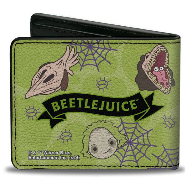 Buckle-Down Bi-Fold Wallet - Beetlejuice Characters