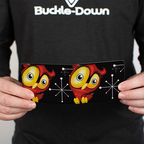 Buckle-Down Bi-Fold Wallet - Big Eye Owl
