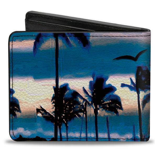 Buckle-Down Bi-Fold Wallet - Blue Sunset
