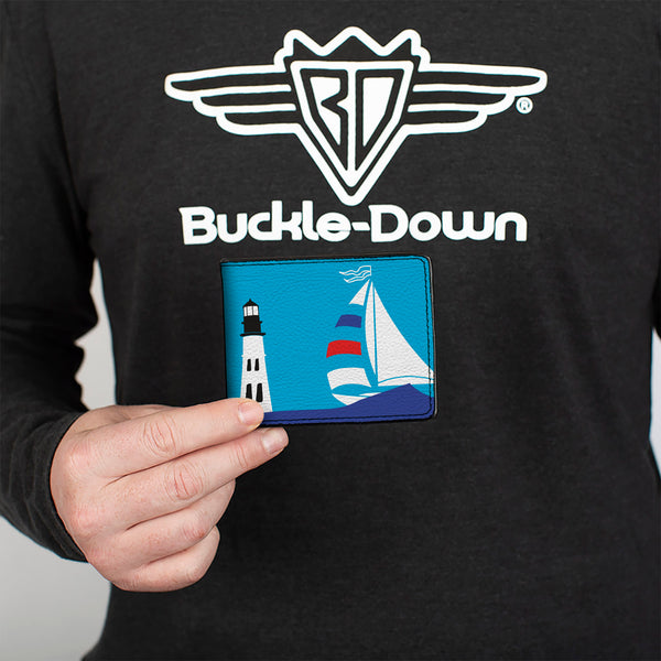 Buckle-Down Bi-Fold Wallet - Boats On The Water