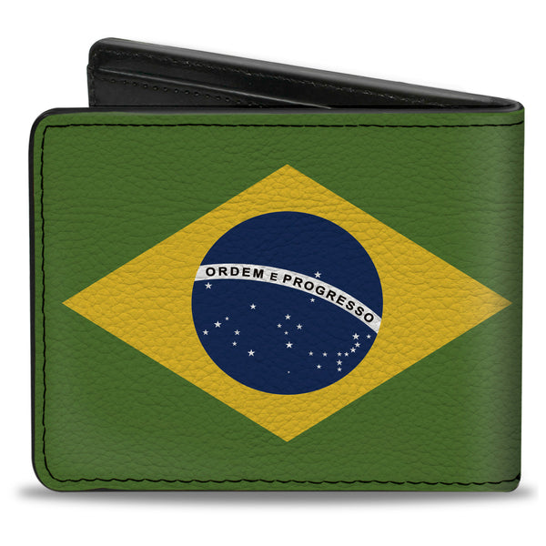 Buckle-Down Bi-Fold Wallet - Brazil Flags