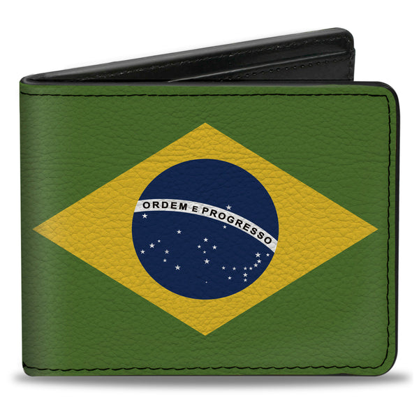 Buckle-Down Bi-Fold Wallet - Brazil Flags