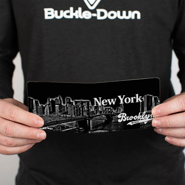 Buckle-Down Bi-Fold Wallet - Brooklyn New York