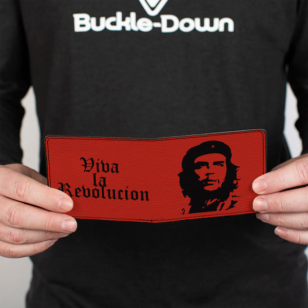 Buckle-Down Bi-Fold Wallet - Che Red Black