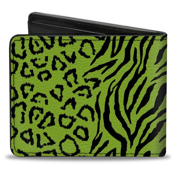 Buckle-Down Bi-Fold Wallet - Cheebra Green Black