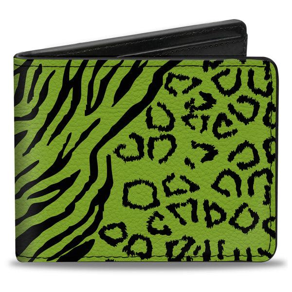 Buckle-Down Bi-Fold Wallet - Cheebra Green Black