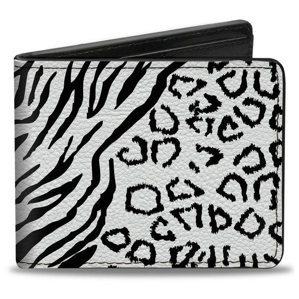 Buckle-Down Bi-Fold Wallet - Cheebra White Black