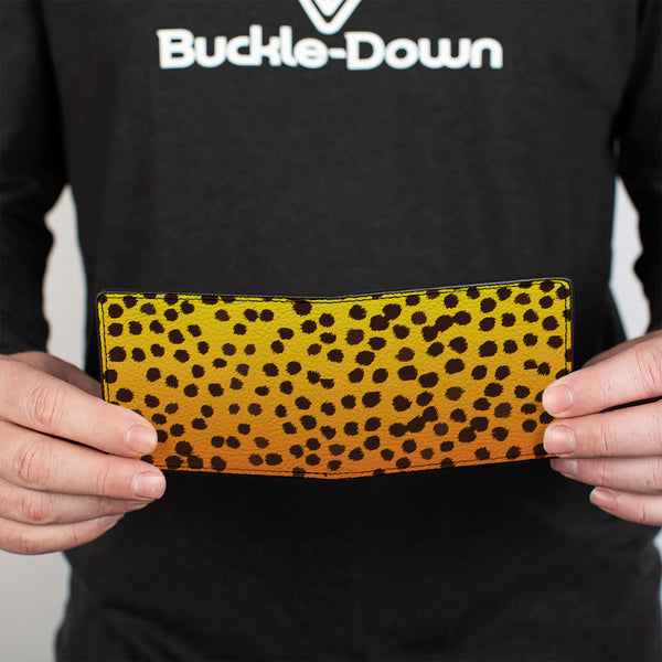 Buckle-Down Bi-Fold Wallet - Cheetah
