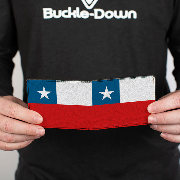 Buckle-Down Bi-Fold Wallet - Chile Flags