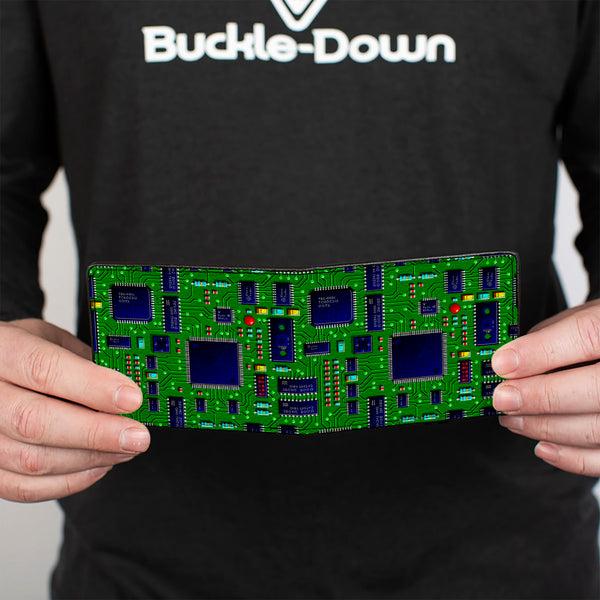 Buckle-Down Bi-Fold Wallet - Circuit Board2
