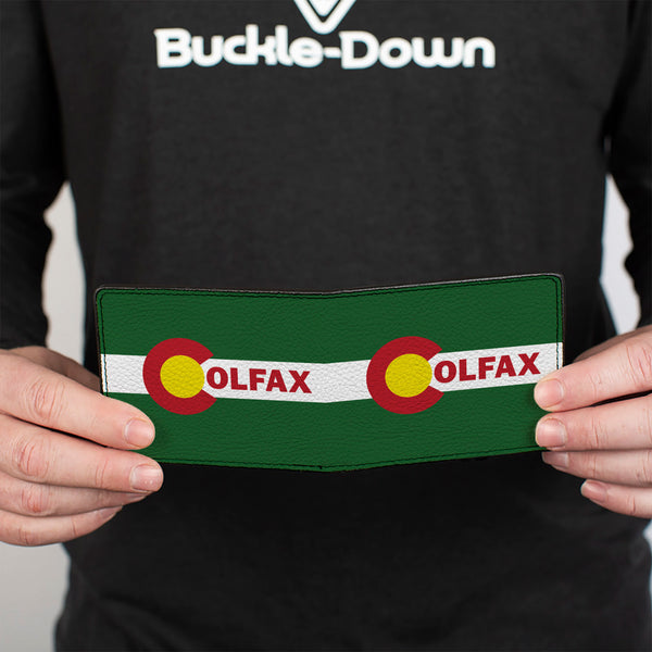 Buckle-Down Bi-Fold Wallet - COLFAX Green Stripe