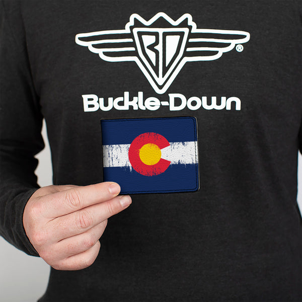 Buckle-Down Bi-Fold Wallet - Colorado Flag Weathered