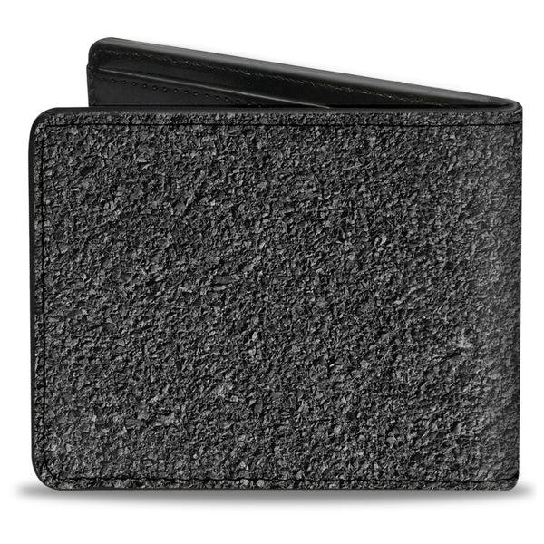 Buckle-Down Bi-Fold Wallet - Concrete Finish Grays