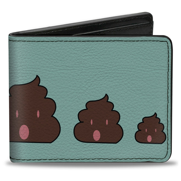 Buckle-Down Bi-Fold Wallet - Cow Poops Color