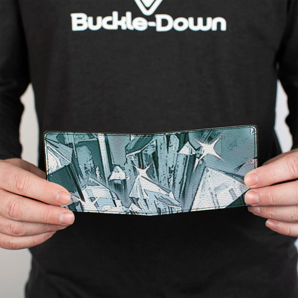 Buckle-Down Bi-Fold Wallet - Crystals3 Clear