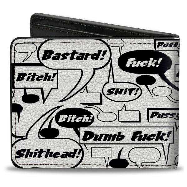 Buckle-Down Bi-Fold Wallet - Curse Bubbles