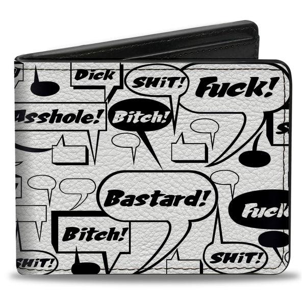 Buckle-Down Bi-Fold Wallet - Curse Bubbles