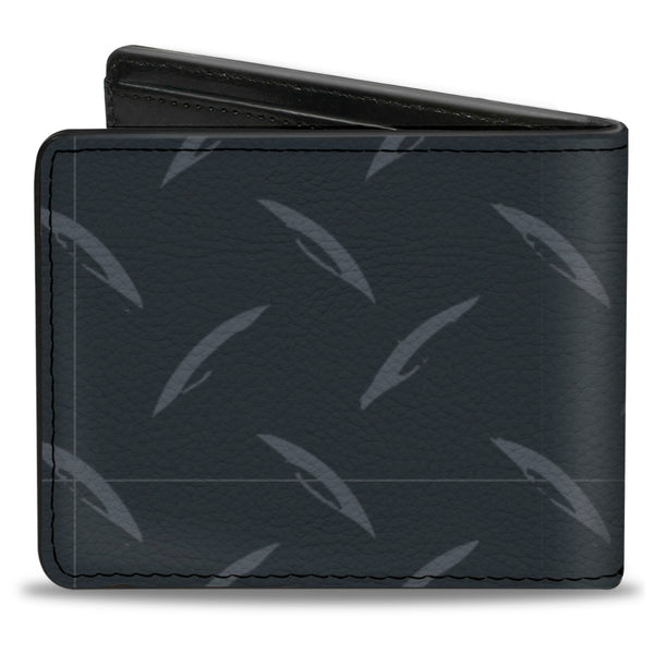 Buckle-Down Bi-Fold Wallet - Diamond Plate Grays
