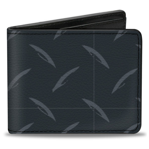 Buckle-Down Bi-Fold Wallet - Diamond Plate Grays