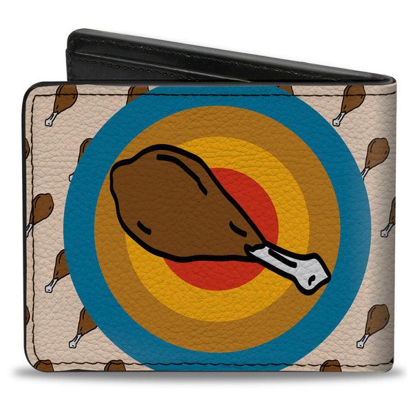 Buckle-Down Bi-Fold Wallet - Drumstick Target
