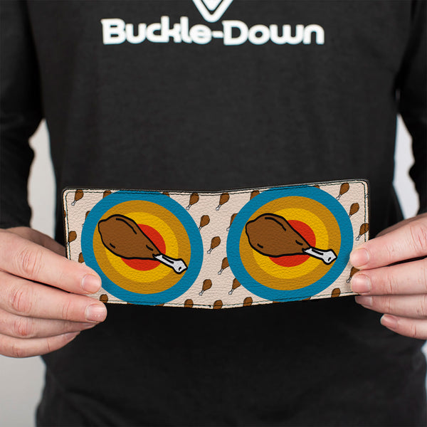 Buckle-Down Bi-Fold Wallet - Drumstick Target