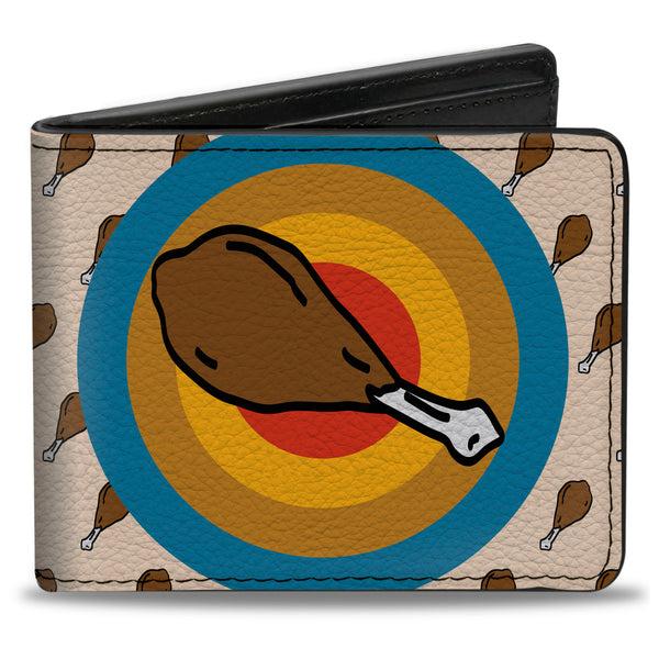 Buckle-Down Bi-Fold Wallet - Drumstick Target