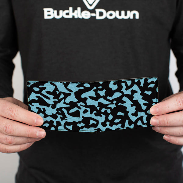 Buckle-Down Bi-Fold Wallet - Eighties 1 Blue Black