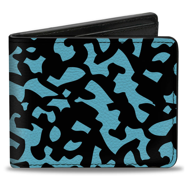 Buckle-Down Bi-Fold Wallet - Eighties 1 Blue Black