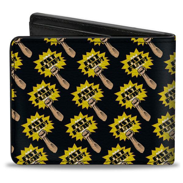 Buckle-Down Bi-Fold Wallet - Fist Pump Black Yellow