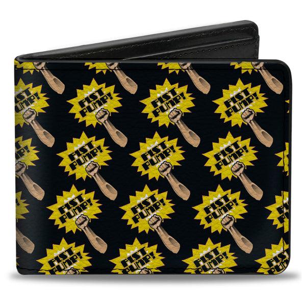 Buckle-Down Bi-Fold Wallet - Fist Pump Black Yellow