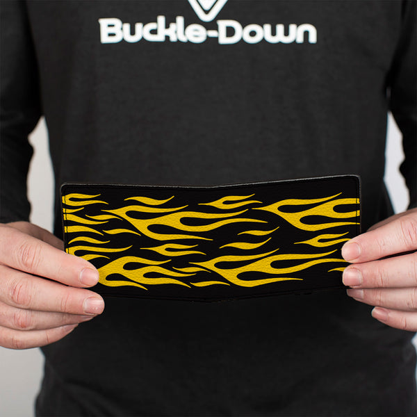 Buckle-Down Bi-Fold Wallet - Flame Yellow