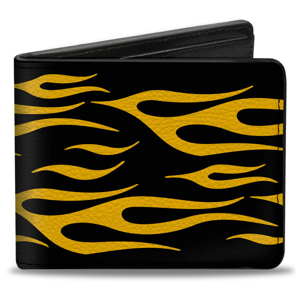 Buckle-Down Bi-Fold Wallet - Flame Yellow