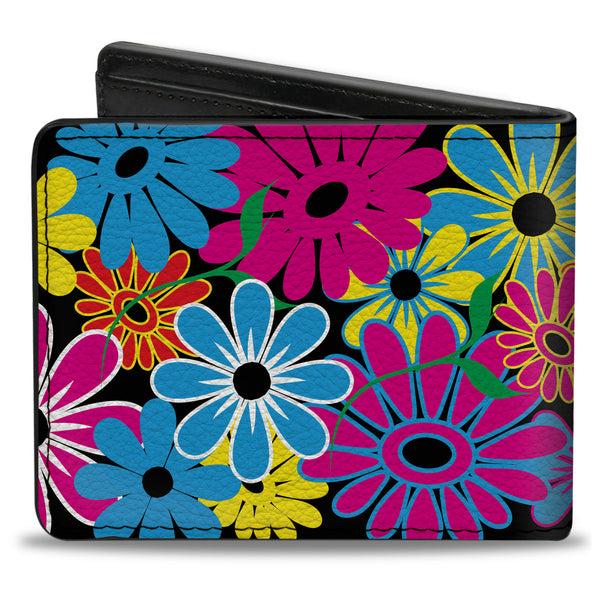 Buckle-Down Bi-Fold Wallet - Flower Blossom