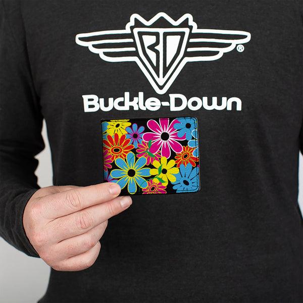 Buckle-Down Bi-Fold Wallet - Flower Blossom