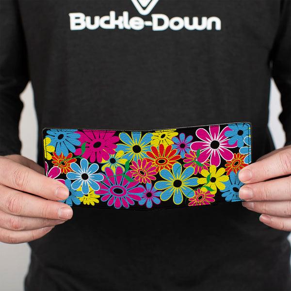 Buckle-Down Bi-Fold Wallet - Flower Blossom