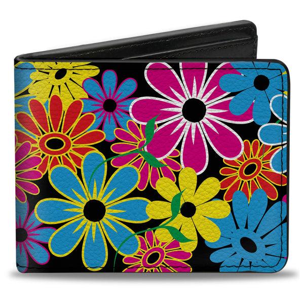 Buckle-Down Bi-Fold Wallet - Flower Blossom