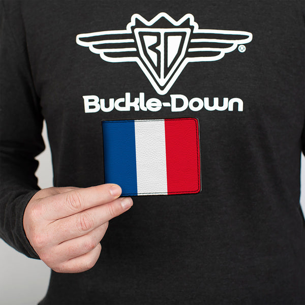 Buckle-Down Bi-Fold Wallet - France Flags